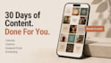 create a 30 day social media content plan