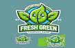 do wonderful make fresh green leaf mascot logo design