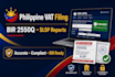 prepare philippine vat bir 2550q returns and slsp reports