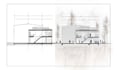 architectural elevation section drafting with rendering