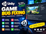 fix bugs and errors in your unity game