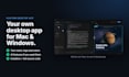 build a custom desktop app for mac and windows