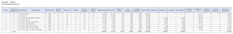 create salary sheet and payroll template