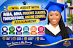 assist with mba, mha, phoenix classes, touchstones, online course,  assignment