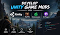 develop unity game mods with beplnex, melonloader and c sharp plugins