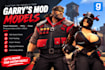 create custom garrys mod player models props and npcs characters