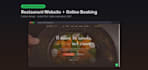 build a modern restaurant website with online table booking