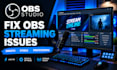 fix obs studio lag, audio and streaming issues