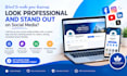 create professional sm setup with logo and banner