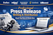 write and distribute press release to premium media sites