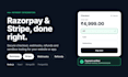 integrate stripe and razorpay payment gateways into your website