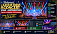 design christmas concert stage lighting, dmx cues, 3d rendering, dmx programming