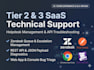 provide saas technical support zendesk helpdesk API and web app troubleshooting