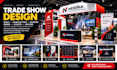 do trade show design booth design exhibition stand backdrop and roll up banner