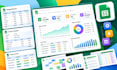 create google sheets spreadseets, templates, dashboards and automation