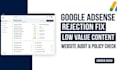 fix google adsense rejection and low value content issues