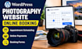 add photography website online booking online appointment payment integration