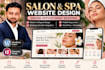 build a salon and spa booking website using wordpress and elementor