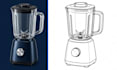 draw kitchen appliance vector line art illustrations for packaging and manuals