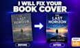 fix, resize, edit blurry, low quality, rejected KDP book covers for amazon KDP