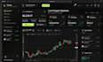 build a modern cryptocurrency trading  website and dashboard