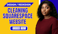 build a modern squarespace cleaning service website