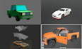 do custom low poly 3d car model game ready vehicle for fivem unity ue5, roblox