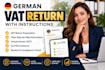 prepare your german vat return with instructions