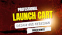 design a responsive launch cart website