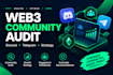 audit your web3 discord or telegram community and create a growth strategy