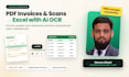 extract PDF invoice, bank statement and scan data to excel with ai ocr