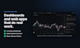 build a custom web app, dashboard or admin panel