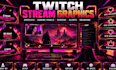 twitch overlay stream graphics gaming panels screens alerts branding