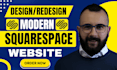 build squarespace website design, redesign squarespace blog website development