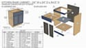 design kitchen cabinets with cut lists and dimensions