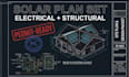 create a full solar plan set including electrical and structural diagrams