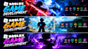 create a complete roblox game with custom combat,vfx, sfx, scripts and animaton