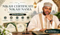 design an elegant islamic nikah certificate and nikah nama