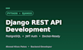 build a secure django rest API with postgresql database