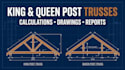 design king post and queen post timber roof trusses