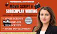 write engaging movie scripts and screenplays
