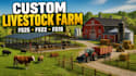 Create realistic farming simulator 25, fs22, and fs19 cattle and ...