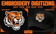 convert logo to embroidery digitizing dst pes jef file