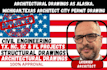 do architectural drawings as alaska,michigan,texas architect city permit drawing