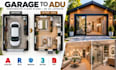 design garage to adu conversion floor plans 2d 3d layouts