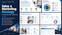 design a professional sales and marketing strategy presentation
