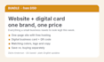 build your business website plus a digital business card with qr code