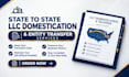do state to state llc domestication and transfer