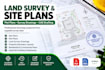 prepare site plans, plot plans, and land survey drawings with stamp
