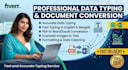fast data typing and document conversion